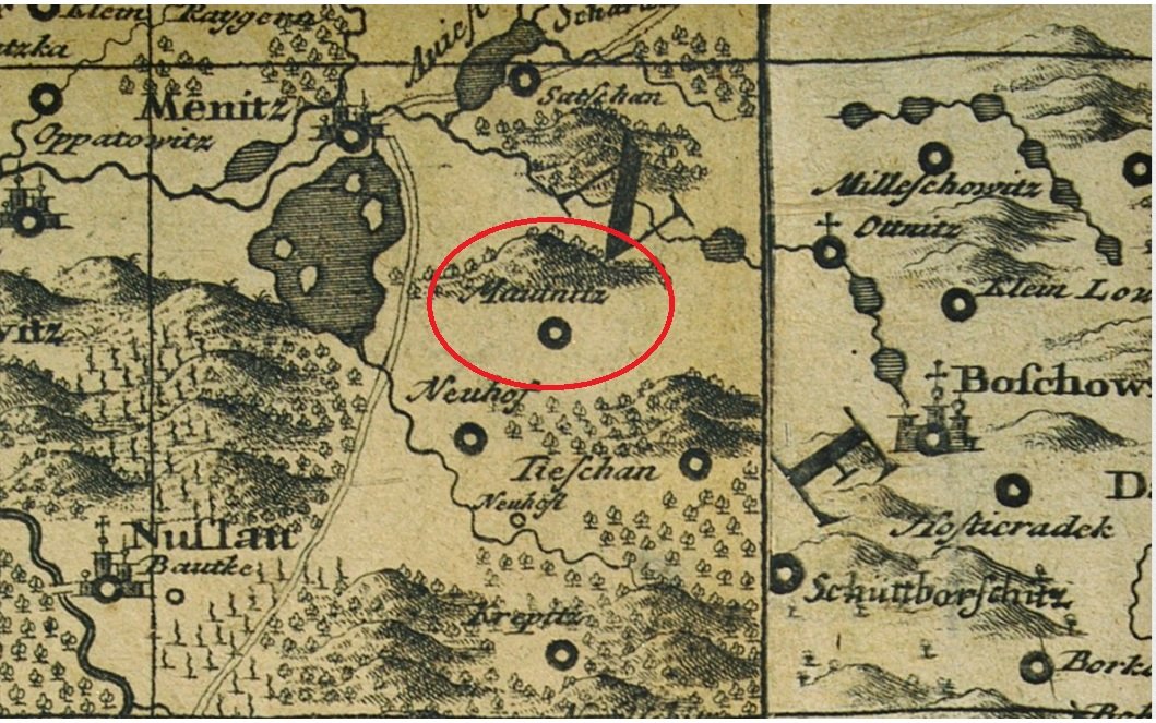 Müllerova mapa Moravy z roku 1716