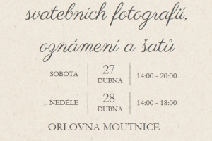 Výstava historických svatebních fotografií, šatů a oznámení