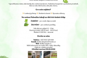 Zápis do dětské skupiny v Měníně