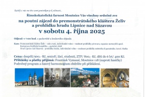Farní zájezd - sobota 4. 10. 2025