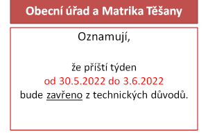 Obecní úřad a Matrika Těšany 