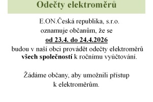Odečty elektroměrů