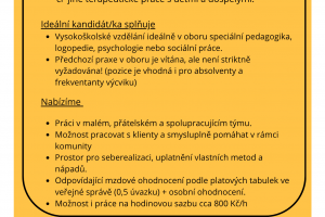 Posila do týmu Komunitního centra v Židlochovicích