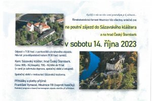 Poutní zájezd do Sázavského kláštera a na hrad Český Šternberk