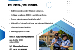 Policista/policistka - obvodní oddělení Židlochovice