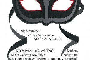 Pozvánka na maškarní ples