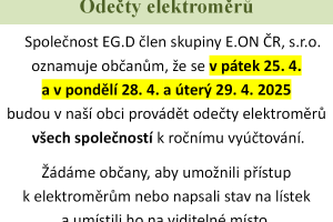 Odečty elektroměrů