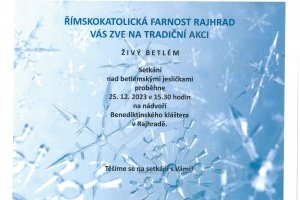 Pozvání na živý betlém do Rajhradu