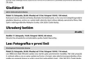 Program na listopad 2024