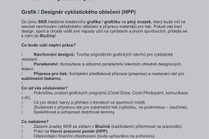 Grafik/designér cyklistického oblečení - Blučina