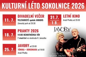 Kulturní léto Sokolnice 2026