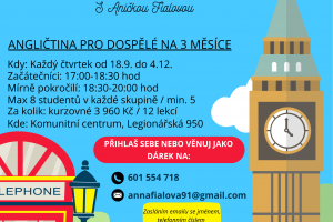 Výuka angličtiny v Židlochovicích